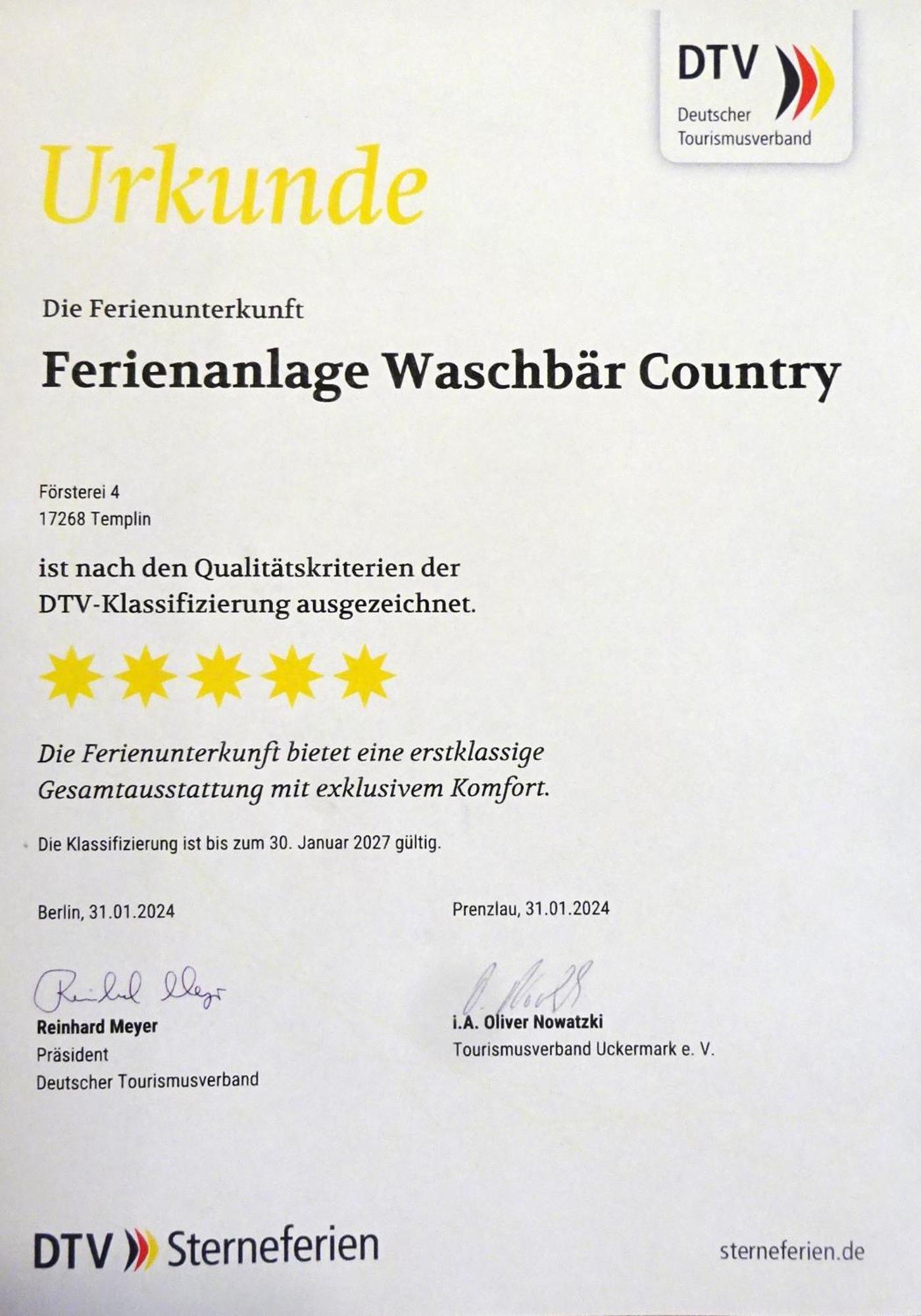 Ferienanlage Waschbaer Country Templin Exterior foto